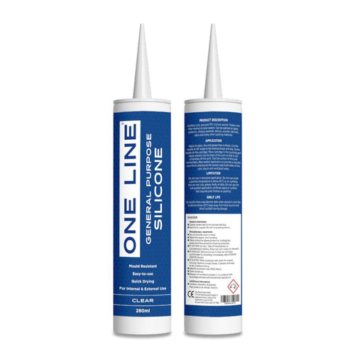 OneLine General Purpose Silicone 280ml Clear
