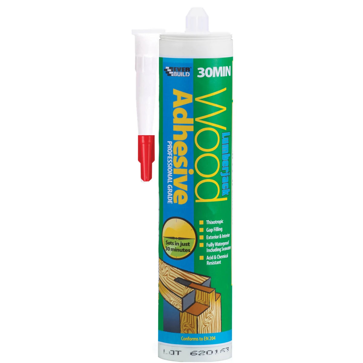 Everbuild Lumberjack 30 Minute Polyurethane Wood Adhesive 310ml