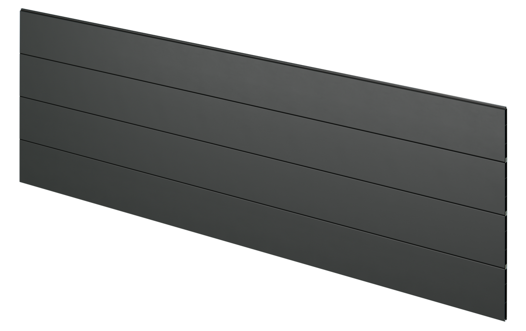 Durapost Sleek Aluminium Privacy Fencing - 6ft Panel Pack - Black