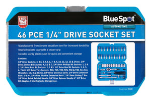 Blue Spot 46 Piece 1/4" Metric Socket Set (4-14mm)