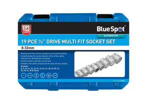 Blue Spot 19 Piece 1/2" Multi Fit Socket Set (8-32mm)