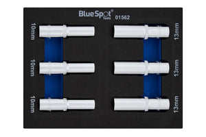 Blue Spot 6 Piece 3/8" Metric Deep Sockets (10; 13mm) (EVA Foam)