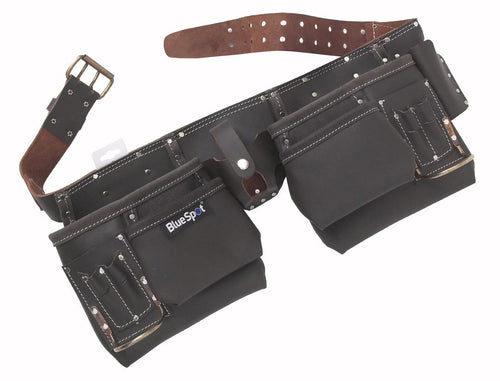 Blue Spot Deluxe Oil Tanned Leather Double Tool Belt