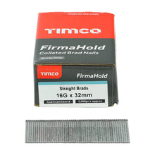 Load image into Gallery viewer, Collated Brad Nails without Gas - 16 Gauge - Straight - Galvanised - 2000pcs
