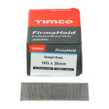 Load image into Gallery viewer, Collated Brad Nails without Gas - 16 Gauge - Straight - Stainless Steel - 2000pcs