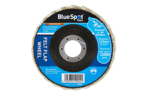 Blue Spot 115mm (4.5) Felt Flap Wheel