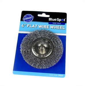 Blue Spot 100mm (4") Flat Wire Wheel Brush