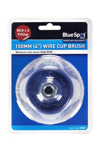 Blue Spot 100mm (4") M14 x 2 Wire Cup Brush