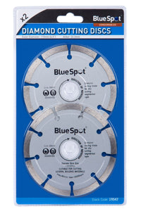 Blue Spot 2 Piece 115mm (4.5") Segmented Diamond Dry Cutting Disc