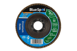 Blue Spot 115mm (4.5") 40 Grit Zirconium Oxide Flap Disc