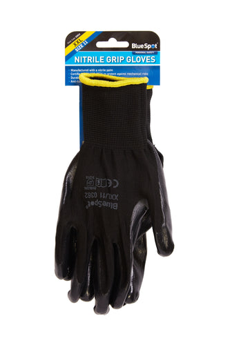 Blue Spot Nitrile Grip Gloves (XXL)