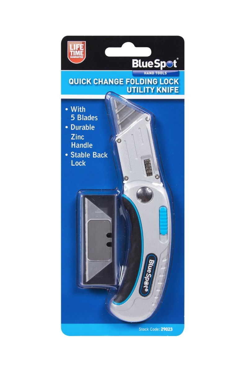 Blue Spot Quick Change Folding Utility Knife