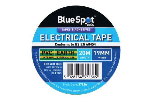 Blue Spot 20M Earth PVC Electrical Tape