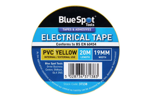 Blue Spot 20M Yellow PVC Electrical Tape