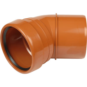 Aquaflow 160mm Drainage Bends - Single or Double Socket - 15deg to 87.5deg