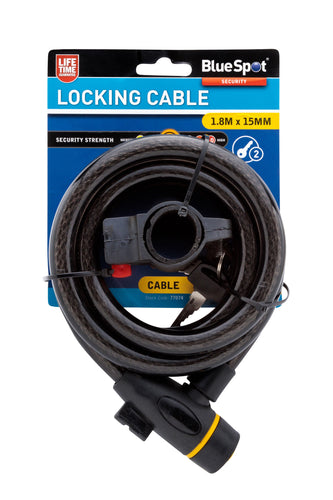 Blue Spot 15mm x 1.8m Locking Cable