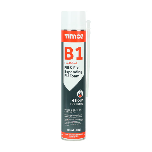 B1 Fill & Fix Expanding PU Foam - Fire Rated