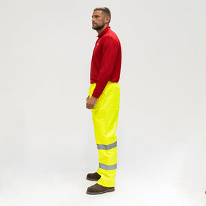 Hi-Vis Trousers - Elasticated Waist - Yellow