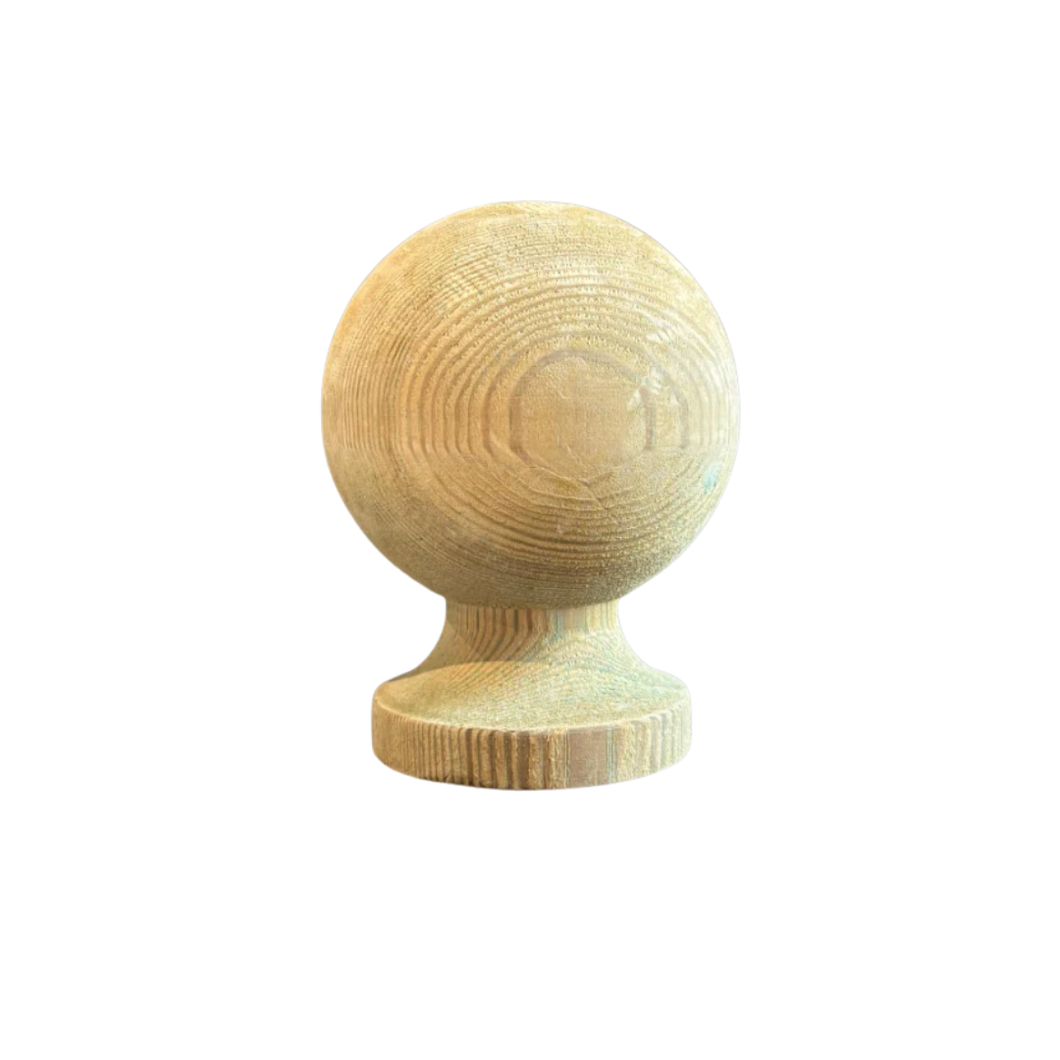 Gatemate Wooden Ball Post Finial - Treated