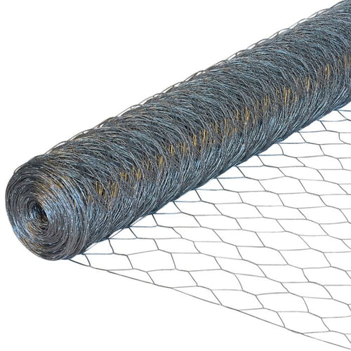 Galvanised Hexagonal Wire Mesh Roll – 1.2m x 25m | 50mm Hole | 0.9mm Wire