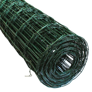 0.9m x 15m | Dark Green Coated Welded Wire Mesh 3x4" Hole Fence | 2.0mm Wire