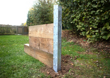 Load image into Gallery viewer, DuraPost® 1500mm Sleeper T-Post Support | Galvanised Silver