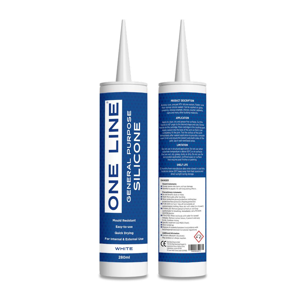 OneLine General Purpose Silicone 280ml White