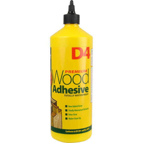 Everbuild D4 Premium Wood Adhesive - 1litre