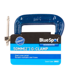 Blue Spot 50mm (2") Fine Thread G-Clamp