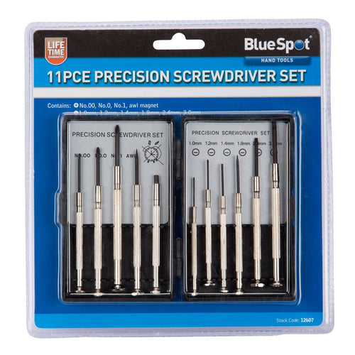 Blue Spot 11 Piece Precision Screwdriver Set
