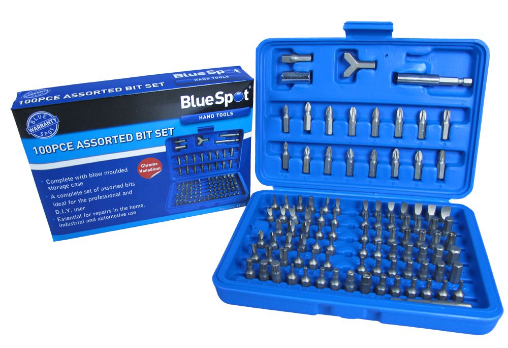 Blue Spot 100 Piece Security Screwdriver Bit Set