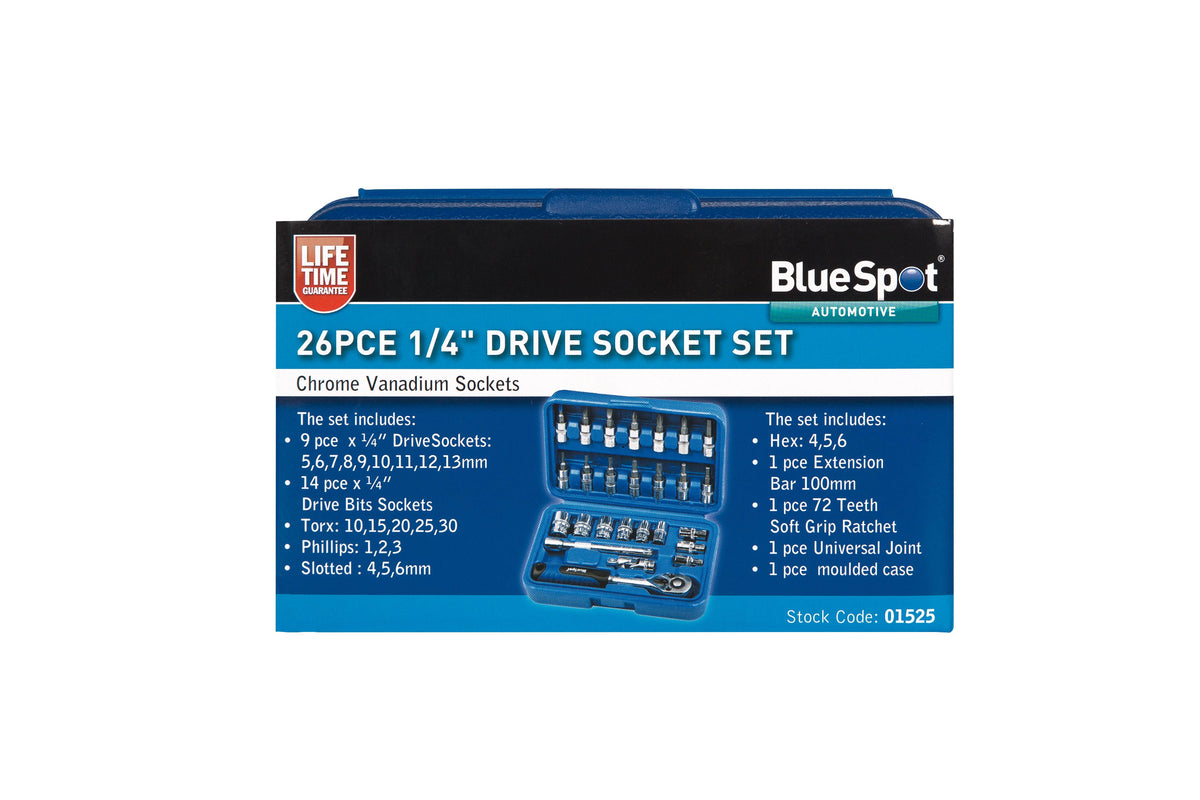 Blue Spot 26 Piece 1/4