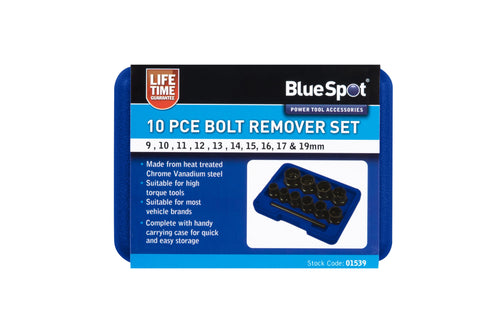 Blue Spot 10 Piece Bolt Remover Set (9-19mm)