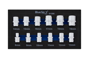 Blue Spot 12 Piece 3/8" Metric Shallow Sockets (8-19mm) (EVA Foam)