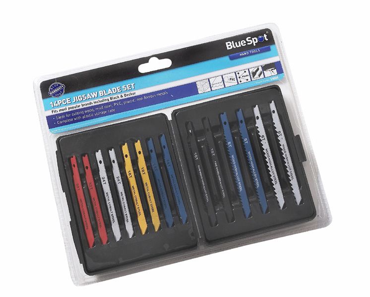 Blue Spot 14 Piece Jigsaw Blade Set