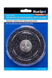 Blue Spot 100mm (4") Rust Remover Grinding Wheel with Shank