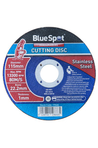 Blue Spot 115mm (4.5") Stainless Steel Cutting Disc