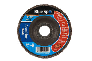Blue Spot 115mm (4.5") 60 Grit Aluminium Oxide Flap Disc