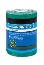 Load image into Gallery viewer, Blue Spot 5mtr 115mm Sanding Roll 40 Grit