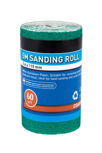 Blue Spot 5mtr 115mm Sanding Roll 60 Grit