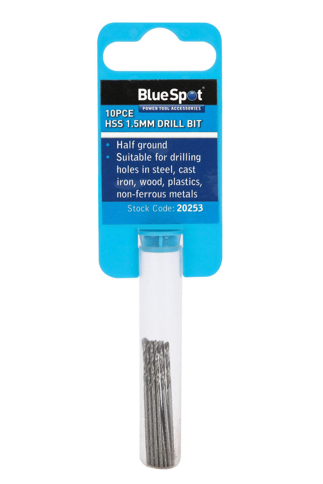 Blue Spot 10 Piece 1.5mm HSS Drill Set
