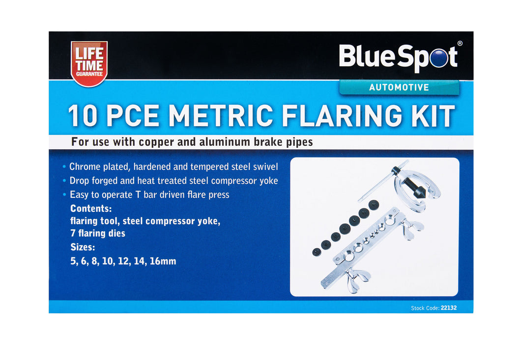 Blue Spot 10 Piece Metric Flaring Kit