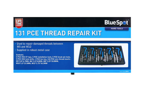 Blue Spot 131 Piece Thread Repair Kit