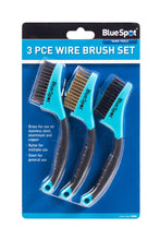 Load image into Gallery viewer, Blue Spot 3 Piece Wire Brush Set