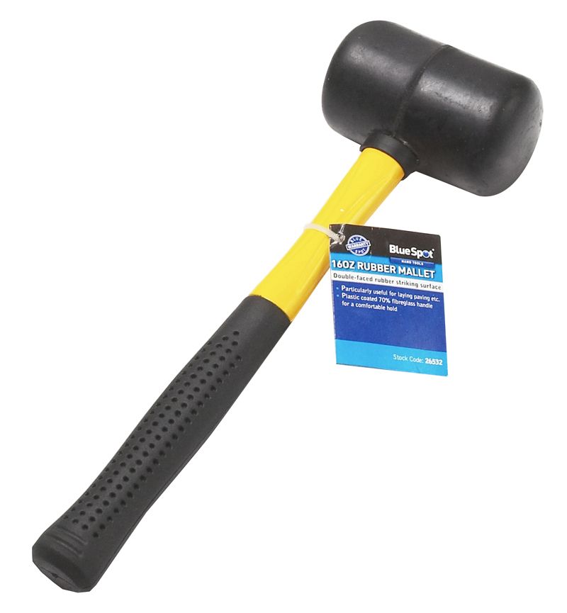 Blue Spot 16oz (450g) Fibreglass Rubber Mallet