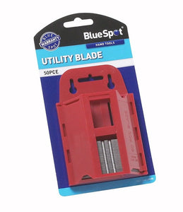 Blue Spot 50 Piece Utility Blades In Dispenser