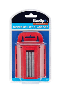 Blue Spot 100 Piece Utility Blades In Dispenser