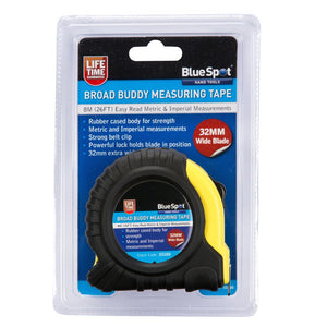 Blue Spot 8m (26ft) Extra-Wide Blade Tape Measure
