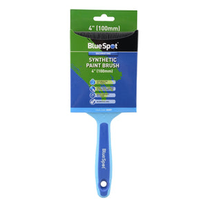 Blue Spot 4" (100mm) Synthetic Paint Brush with Soft Grip Handle