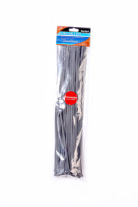 Blue Spot 50 Piece 4.8mm X 370mm Silver Cable Ties
